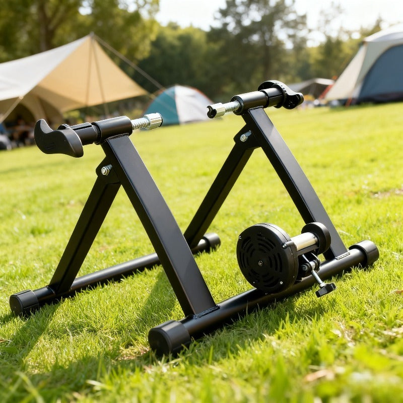 Bike Trainer Stand Indoor/Outdoor  with Adjustable Resistance & Sturdy Frame