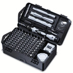 Screwdriver Set 115in 1 Professional , Strong Magnetic Multi-functional Tool Kit with Shaped Drill Bits, Rust Resistant Metal Finish, One-Way Head Style, Ideal for Mechanics - No Assembly Required