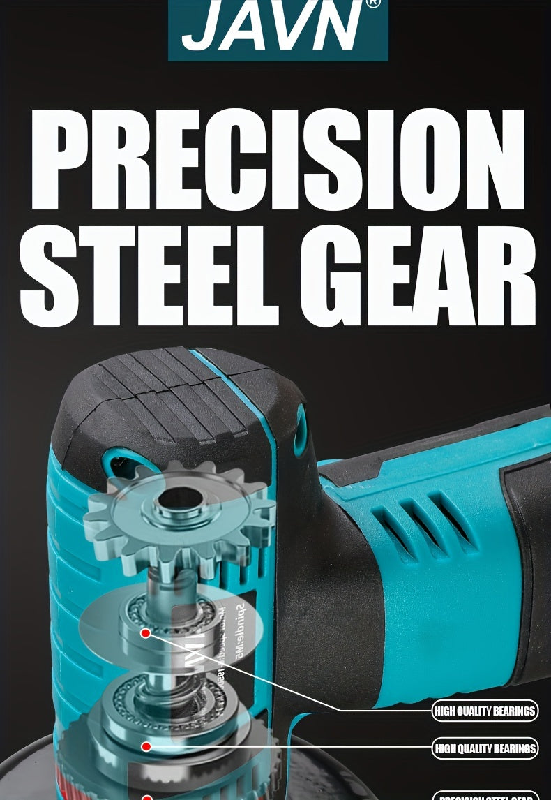 JAVN 12V Cordless Angle Grinder - 19500 RPM Powerful Electric Grinding & Polishing Machine