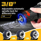 Drill Set Wireless . The New Impact Drill Is Equipped With A 3/8-inch Keyless Chuck And A Work Light