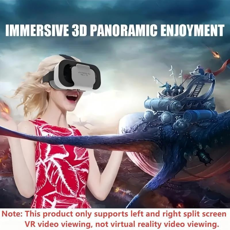 Headset 1pc VR 3D Virtual Reality - Adjustable VR Glasses with Comfort Fit Strap, Lightweight Design for Immersive Gaming, Movie Watching & VR Parks - No Electronics/Batteries Needed