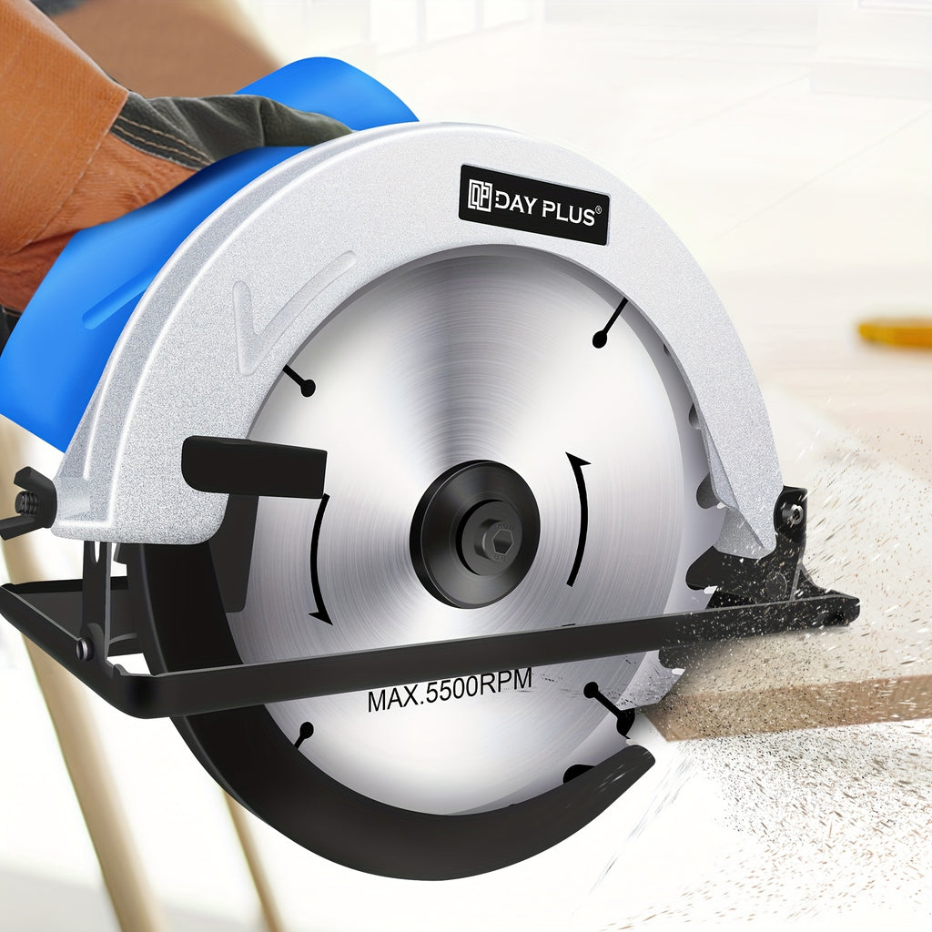 Saw Circular Compact Electric  Saw, 1500W, 7-1/2 Inch Adjustable Cutting Depth,