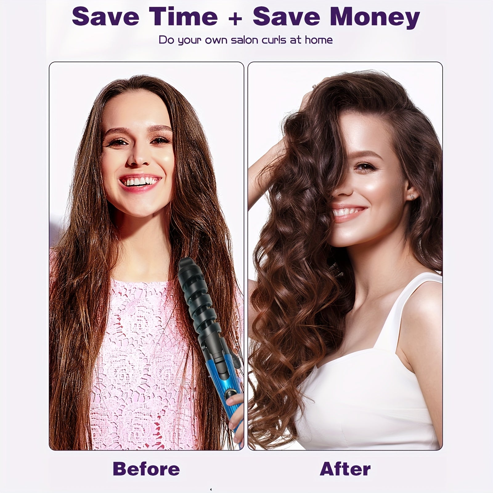 Curling irons, effortless hairdressing