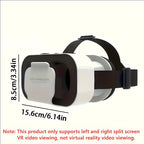Headset 1pc VR 3D Virtual Reality - Adjustable VR Glasses with Comfort Fit Strap, Lightweight Design for Immersive Gaming, Movie Watching & VR Parks - No Electronics/Batteries Needed