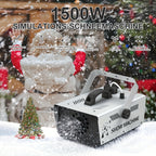 Snow Machine Professional 1500W Electric  - Heavy-Duty Snow Effect Maker with Adjustable Snowflake Control Knob