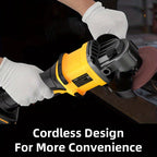 Grinder 2025 New Brushless Angle Grinder - Heavy-Duty Professional Multifunctional Sanding Machine/ Grinder, Quick Replacement of Cover, Soft Start And Safety Brake, Lithium-Ion Power Tool, Ergonomic Grip, Including Battery And Charg