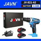 Screwdriver 1 Set JAVN 20V Cordless Drill Electric Screwdriver, Mini Wireless Power Driver DC Lithium-Ion Battery 3/8-Inch