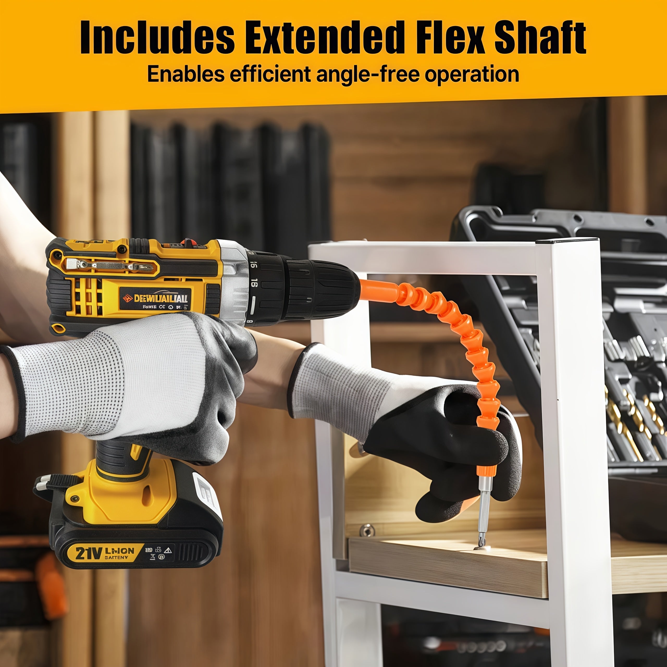 Drill Set Wireless . The New Impact Drill Is Equipped With A 3/8-inch Keyless Chuck And A Work Light