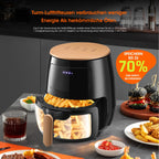 Air Fryer 6L with LED Touchscreen – 1700W Oil-Free Cooker