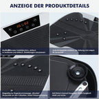 Vibration Plate with Electromagnetic Massage | 99 Speed Levels | Acupressure Foot Pad | Remote Control And Resistance Band Included | Silent Whole Body Burner for Home Fitness, Muscle Recovery, Balance Improvement,  Sma