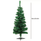 Tree Artificial Green Flocked Christmas Tree with Fireproof PVC Branches and Easy Assembly