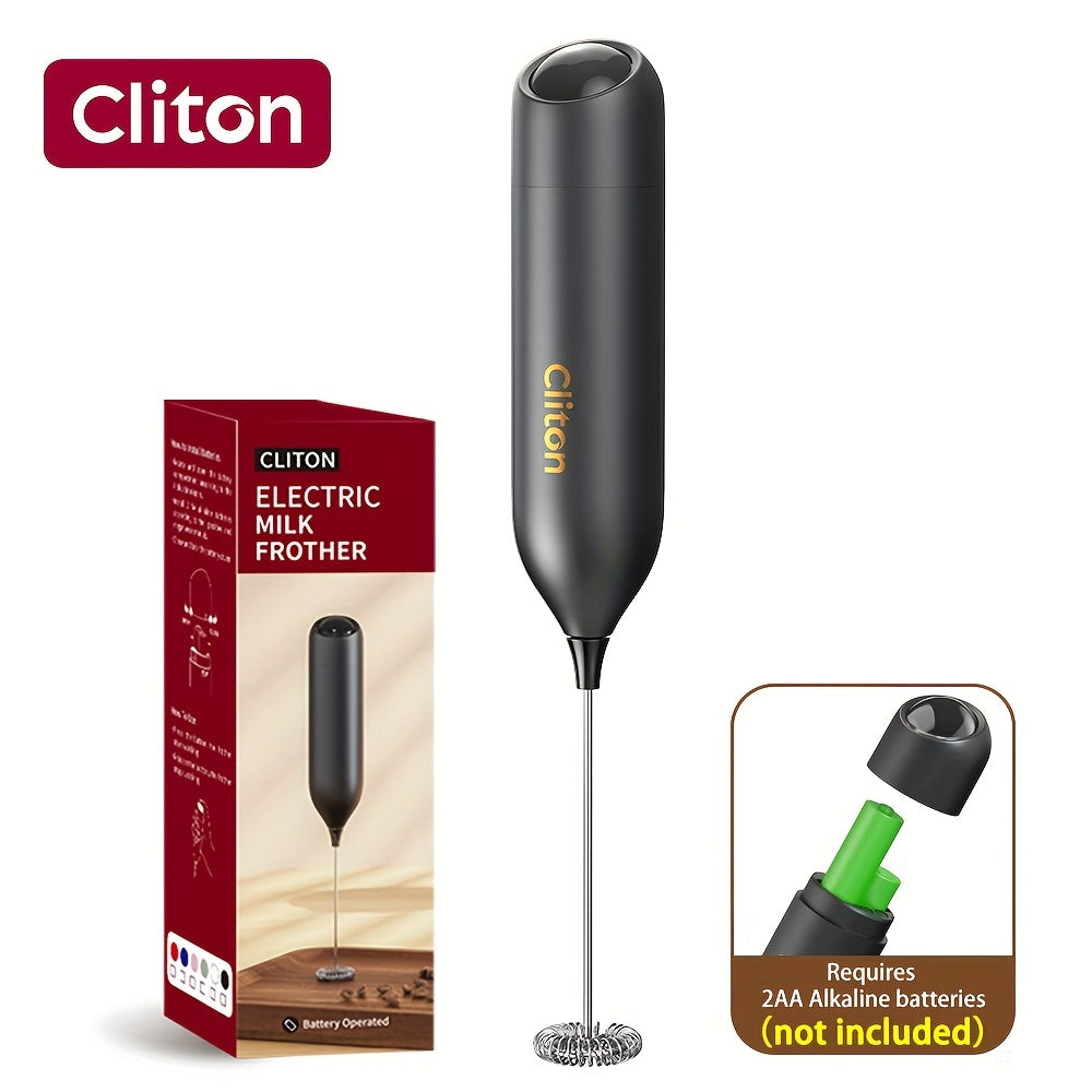 Frother 1pc Powerful Electric Milk Frother Handheld with Stainless Steel Stand, Battery Powered Mixer for Coffee, Smoothies, Latte, Matcha, Hot Chocolate, Mini Hand Blender 2025 Edition, Kitchen Gift, New Year Present, Valentine'S Da