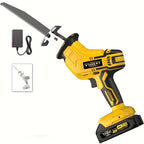 Saw Machine ONLY The Wireless Electric Reciprocating Saw Multifunctional Reciprocating Saw Kit Is Suitable for Cutting Wood/metal/PVC, with A Safety Lock Reciprocating Cutting Saw Scene for Cutting Wood And Metal., Cordless Recip